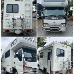 エルフ キャンピングカー OX 2001年式4WD  ディーゼル車 MT5 走行9.7万キロ 車検R8年2月の画像