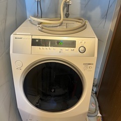シャープ　2020年購入　ES-H10C- WL 洗濯10k 乾燥6k　ドラム式洗濯乾燥機の画像