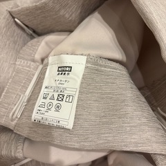 薄ピンク腰窓カーテン4枚セットの画像