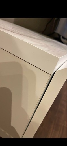 ‼️お値下げ‼️テレビ台 ローテレビ台 収納付 スチール脚 大理石柄　LOWYA