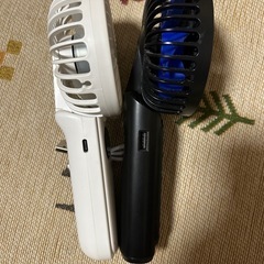 Type-C充電式ハンディファン2個セットの画像