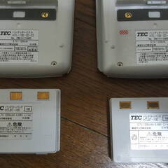東芝TEC ハンディターミナル 2台セット HTL-100-2D-02×2台＆充電器 JDK-100 /HTLBT-100×2個　動作確認済みの画像