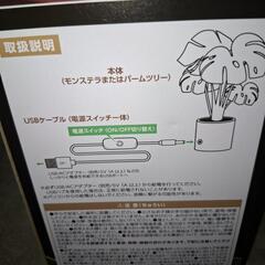 観葉植物型ライト　モンステラの画像