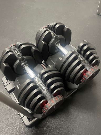 可変式ダンベル2個セット(38kg×2)+ダンベルスタンド