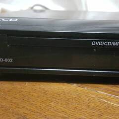 CCD製 DVDプレイヤー DVDデッキ CCD-002 100V 本体のみ(リモコン無し) DVD再生不可のためジャンクにての画像