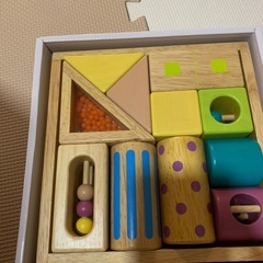 積み木　木製おもちゃの画像