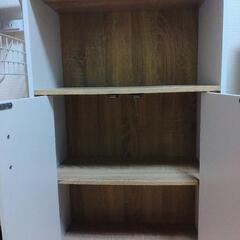 【中古品】カラーボックス　ホワイト 木目の画像