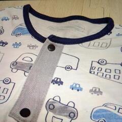 美品　Birthday　バースデー　ベビー服　カバーオール　ロンパース　車柄　男の子　50〜70　の画像