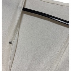 カーディガン ホワイト レディース Mの画像