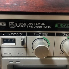 National 8トラックテーププレーヤー／カセットレコーダー RQ‑87 昭和レトロ 木製ボディの画像
