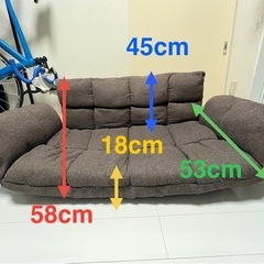 ベッドにもなる
ソファ(2人掛け・3人掛け)ブラウンカラーの画像
