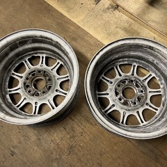 【一本ジャンク】スプリントハート 15インチ 6j +43 pcd114.3 5穴 2本の画像