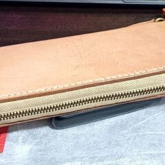 栃木レザー 4mm厚 牛革 本革 ラウンドファスナー 長財布 ★おまけの画像