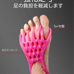 足指トレーニングチューブ（親指外反矯正装置付き）の画像