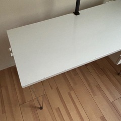 Tolucaパソコンデスク　120cm ホワイト の画像