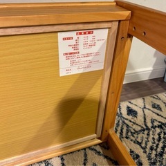 ニトリ　木製　キッズテーブル椅子セットの画像