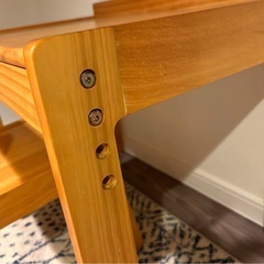 ニトリ　木製　キッズテーブル椅子セットの画像