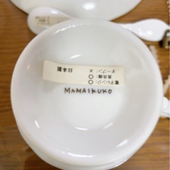 新品ママイクコティーカップ&ソーサー&スプーンの画像