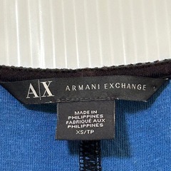 2013年モデル アルマーニエクスチェンジ Aラインワンピース メッシュ ジップ ミニワンピース ネイビーの画像