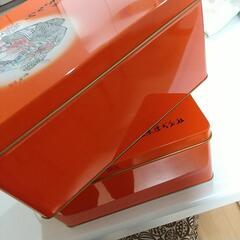 おかきの空缶 ２個まとめての画像