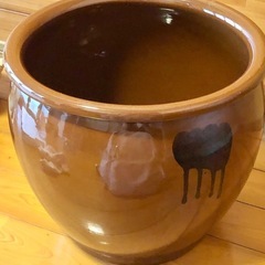 【お約束済み】インテリア　傘立て　和風　壺の画像