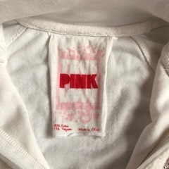 pink白ショートタオル地ウエアの画像