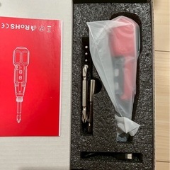 電動ドライバー 小型軽量 充電式ドライバー 14本付正逆転切り替え ブレーキ機能の画像