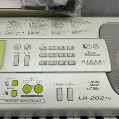 大29 CASIO カシオ LK-202TV 光ナビゲーションキーボード 専用スタンド付きの画像