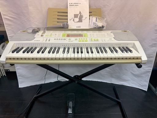 新潟市引渡し限定 LK-222 キーボード マイク付き　スタンド　ベンチ付き 2025年最新】casio lk-222の人気アイテム - メルカリ