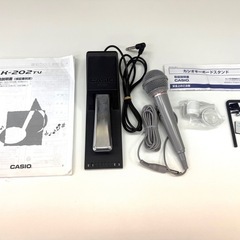 大29 CASIO カシオ LK-202TV 光ナビゲーションキーボード 専用スタンド付きの画像