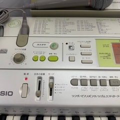 大29 CASIO カシオ LK-202TV 光ナビゲーションキーボード 専用スタンド付きの画像
