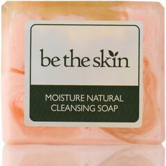 韓国製 洗顔用石鹸 be the skin ローズ 100g モイスチャーナチュラルクレンジングソープ ビーザスキン ニキビ 小じわ 保湿 手作り ハンドメード 石けん せっけん made in koreaの画像