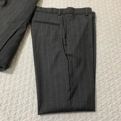グレー ストライプ スーツ zara 美品 152cmの画像
