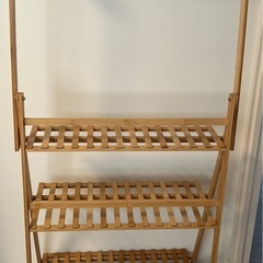 【美品】 木製三段棚の画像