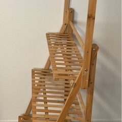 【美品】 木製三段棚の画像