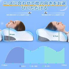 首が痛くならない まくら よく眠れる 安眠枕 pillow 快眠枕 低反発枕の画像