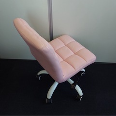 東W#409 美品 チェア おしゃれ ピンク 昇降 イス パソコンチェア テレワーク デスクチェア オフィス 回転 椅子 の画像