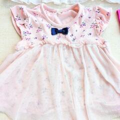 ベビー服 トップス 4点　セット ピンク　Tシャツ　80 赤ちゃん　夏　半袖の画像