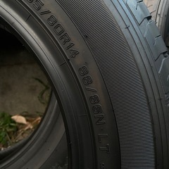 【格安】DUNLOP 未使用LTタイヤ　155/80R14 14インチ　の画像