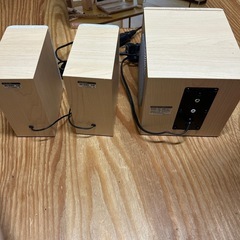 ELECOM 木のスピーカー MS-85MA　の画像