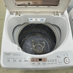 リユースのサカイ東金店 SHARP 洗濯機 10kg 19年製 ※右側キズあり TJ13718の画像