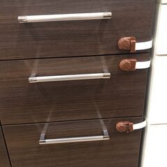 ［ジャングルジャングル広陵店］家具　キッチンボード　ブラウン　☆ジモティー特別価格☆の画像