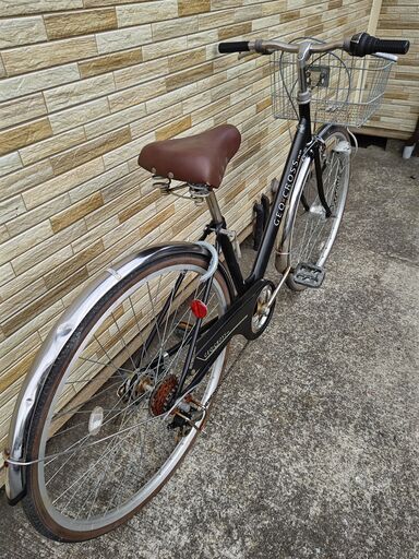 中古自転車 6段変速 27インチ LEDオートライト 軽整備済み 防犯
