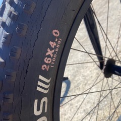 スノーバイク26インチ自転車7速動作品の画像