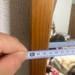 早期引き取り希望！木製スタンドミラー 約127cmの画像