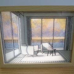 光と影のLEDアートフレームの画像