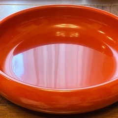 【未使用】天然木製漆器　本うるし塗り  菓子盆　会津塗り　の画像