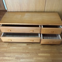 木製ローチェスト　使用感ありの画像