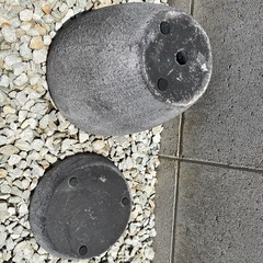 鉢植え 植木鉢 陶器 グレー おしゃれ  観葉植物 ガーデニング  の画像