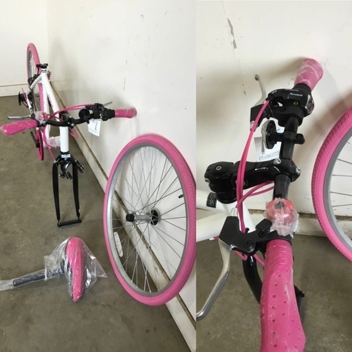 A-22 △ v 岐阜発/ 未使用/ GRAPHIS/ クロスバイク/ 26インチ/ 6段変速/ ペダルなし/ Fリム留め具欠品/ R7.6/22 △